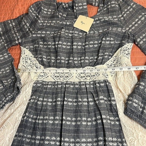 NWT Anthropologie Ryu Lace Cutout Peasant Dress Size L - Picture 14 of 16